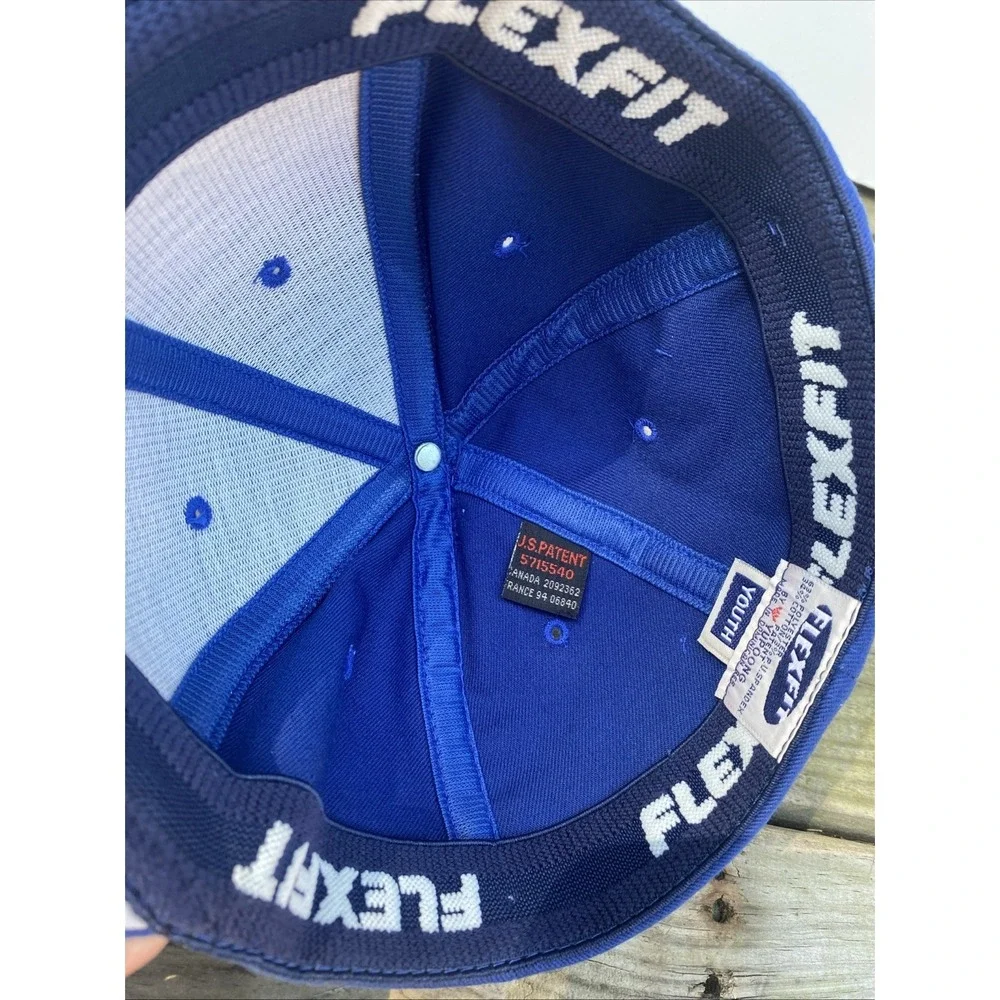 HOGS RULE! Cows Drool Flexfit‎ Youth Hat Cap Blue